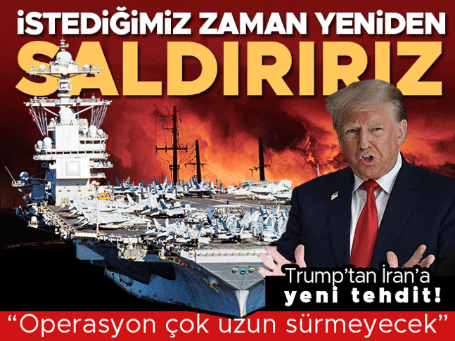 Trump’tan İrana yeni tehdit: Yeniden saldırmaya hazırız Trump’tan İrana yeni tehdit: Yeniden saldırmaya hazırız