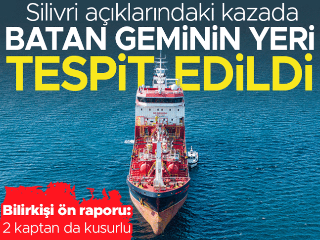 Son dakika... Silivri açıklarındaki kazada batan geminin yeri tespit edildi Son dakika... Silivri açıklarındaki kazada batan geminin yeri tespit edildi