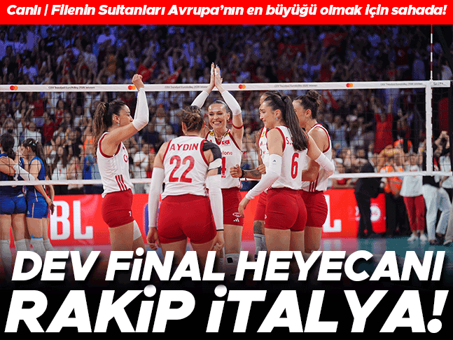 Canlı | İtalya - Türkiye (2026 Avrupa Şampiyonası final) Canlı | İtalya - Türkiye (2026 Avrupa Şampiyonası final)