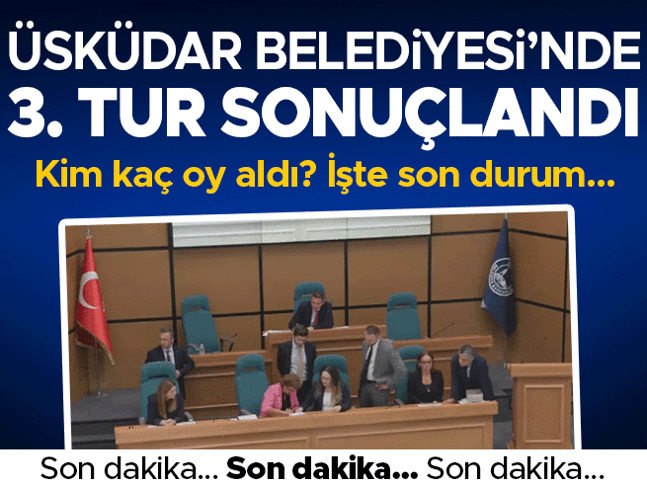 Üsküdar Belediyesinde başkanvekili seçimi 4. tura kaldı Üsküdar Belediyesinde başkanvekili seçimi 4. tura kaldı