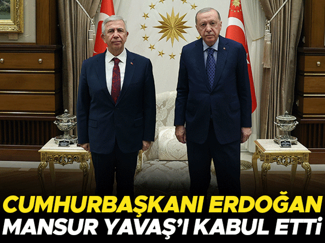 Cumhurbaşkanı Erdoğan Mansur Yavaşı kabul etti Cumhurbaşkanı Erdoğan Mansur Yavaşı kabul etti