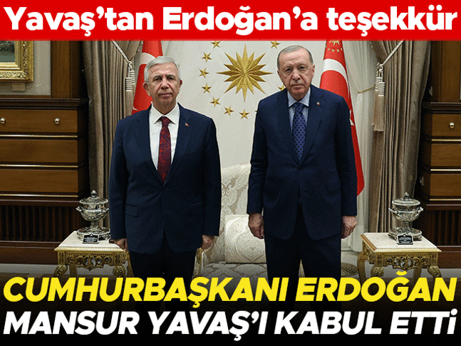 Cumhurbaşkanı Erdoğan Mansur Yavaşı kabul etti... Yavaştan ilk açıklama Cumhurbaşkanı Erdoğan Mansur Yavaşı kabul etti... Yavaştan ilk açıklama