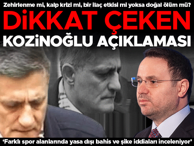 Bakan Gürlekten Kaşif Kozinoğlu soruşturmasına ilişkin açıklama Bakan Gürlekten Kaşif Kozinoğlu soruşturmasına ilişkin açıklama