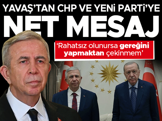 Cumhurbaşkanı Erdoğan ile Yavaş ne konuştu? Mansur Yavaştan açıklama: Rahatsız olunursa gereğini yapmaktan çekinmem Cumhurbaşkanı Erdoğan ile Yavaş ne konuştu? Mansur Yavaştan açıklama: Rahatsız olunursa gereğini yapmaktan çekinmem