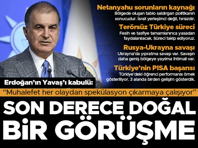Ömer Çelik açıklamalarda bulunuyor Ömer Çelik açıklamalarda bulunuyor