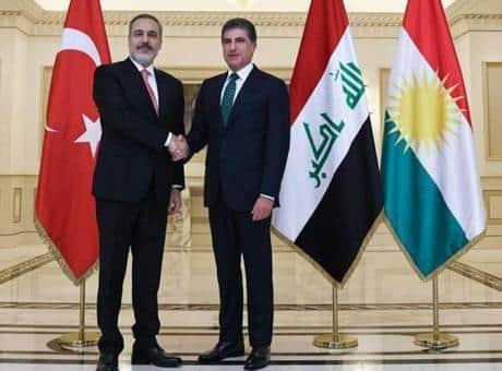 Dışişleri Bakanı Hakan Fidan, Mesrur Barzani ve Neçirvan Barzani ile telefonda görüştü Dışişleri Bakanı Hakan Fidan, Mesrur Barzani ve Neçirvan Barzani ile telefonda görüştü
