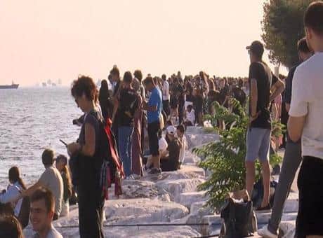 İstanbul'da nefes kesen gösteri! SOLOTÜRK'ten prova uçuşu İstanbul'da nefes kesen gösteri! SOLOTÜRK'ten prova uçuşu