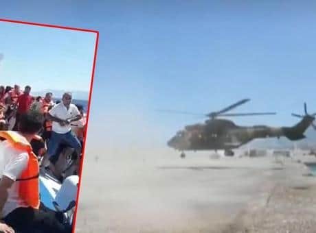 KKTC'de alabora olan gemiden kurtarılanlar limana getirildi KKTC'de alabora olan gemiden kurtarılanlar limana getirildi