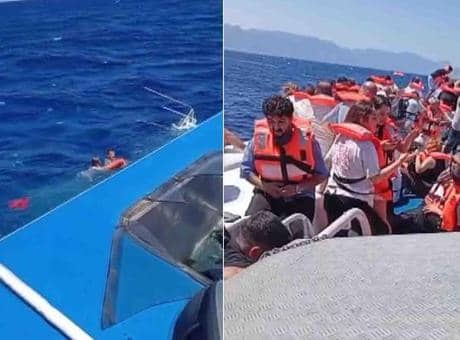 Girne açıklarındaki gemi faciasında dehşet anları! 'Kapıları üzerimize kilitlediler' Girne açıklarındaki gemi faciasında dehşet anları! 'Kapıları üzerimize kilitlediler'