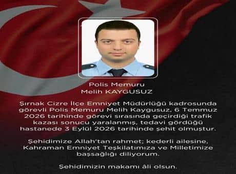 Şırnak'tan acı haber geldi! Trafik kazasında yaralanan polis şehit oldu Şırnak'tan acı haber geldi! Trafik kazasında yaralanan polis şehit oldu