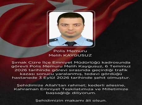 Şırnak'tan acı haber geldi! Trafik kazasında yaralanan polis şehit oldu Şırnak'tan acı haber geldi! Trafik kazasında yaralanan polis şehit oldu