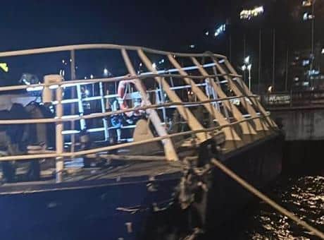 Mudanya'da İDO deniz otobüsü iskeleye çarptı Mudanya'da İDO deniz otobüsü iskeleye çarptı
