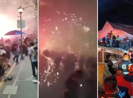 Meksika'da festival savaş alanına döndü! Havai fişek patlamasında en az 10 ölü, 64 yaralı Meksika'da festival savaş alanına döndü! Havai fişek patlamasında en az 10 ölü, 64 yaralı