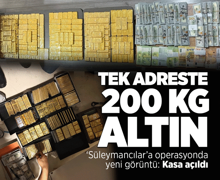 Süleymancılar Cemaati lideri Alihan Kuriş soruşturmasında şok gelişme! 200 kilo külçe altın ele geçirildi Süleymancılar Cemaati lideri Alihan Kuriş soruşturmasında şok gelişme! 200 kilo külçe altın ele geçirildi