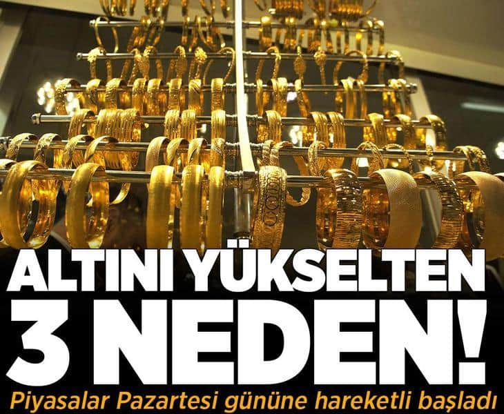 Altın, Pazartesi gününe yükselişle başladı! İşte nedeni... Altın, Pazartesi gününe yükselişle başladı! İşte nedeni...