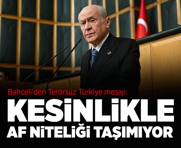 Bahçeli: Terörsüz Türkiye milletin eseri olacak Bahçeli: Terörsüz Türkiye milletin eseri olacak