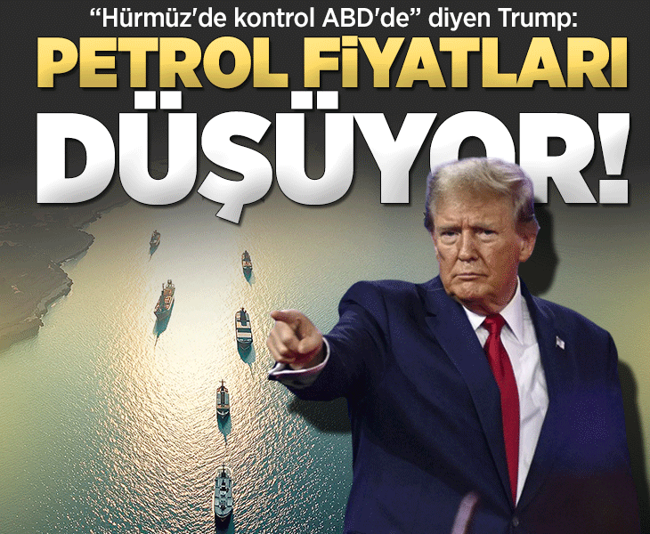 Trump: Hürmüz Boğazı'nın kontrolü ABD'de, petrol fiyatları düşüyor Trump: Hürmüz Boğazı'nın kontrolü ABD'de, petrol fiyatları düşüyor