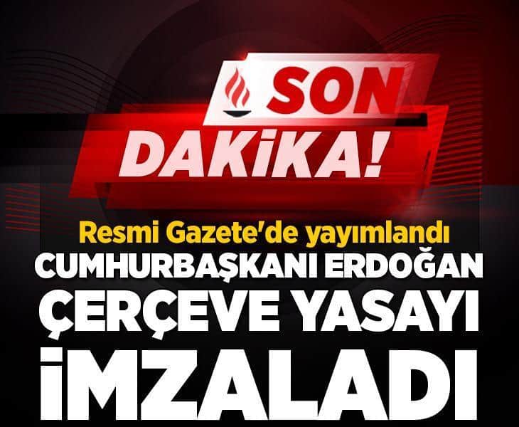 Çerçeve Yasa Resmi Gazete’de yayımlandı! Cumhurbaşkanı Erdoğan: Hayırlara vesile olsun Çerçeve Yasa Resmi Gazete’de yayımlandı! Cumhurbaşkanı Erdoğan: Hayırlara vesile olsun