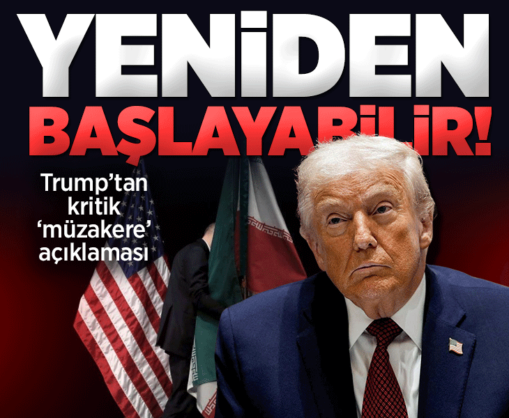 Trump'tan müzakerelere dönme sinyali: Yeniden başlatabiliriz Trump'tan müzakerelere dönme sinyali: Yeniden başlatabiliriz