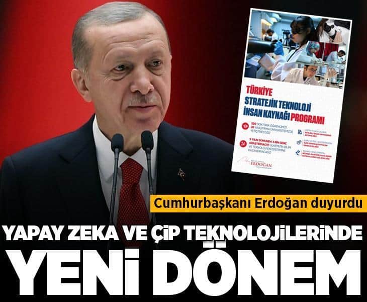 Cumhurbaşkanı Erdoğan duyurdu! Yapay zeka ve çip teknolojilerinde yeni dönem Cumhurbaşkanı Erdoğan duyurdu! Yapay zeka ve çip teknolojilerinde yeni dönem