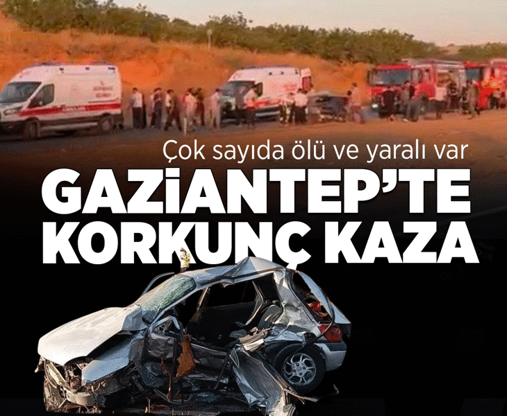 Gaziantep'te feci kaza! 2 otomobil çarpıştı: 3 ölü, 2'si çocuk 3 yaralı Gaziantep'te feci kaza! 2 otomobil çarpıştı: 3 ölü, 2'si çocuk 3 yaralı