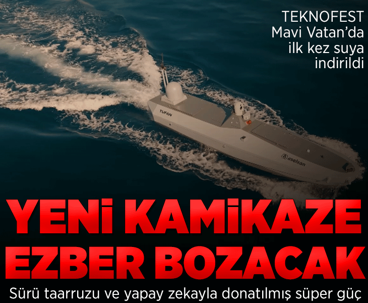 TEKNOFEST Mavi Vatan'da ilk kez suya indirildi! 'Yeni bir vurucu güç' TEKNOFEST Mavi Vatan'da ilk kez suya indirildi! 'Yeni bir vurucu güç'