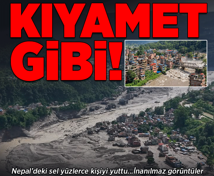Bir anda bastırdı, her şeyi önüne kattı! Nepal'de sel felaketi: Yüzlerce kişi kayıp Bir anda bastırdı, her şeyi önüne kattı! Nepal'de sel felaketi: Yüzlerce kişi kayıp