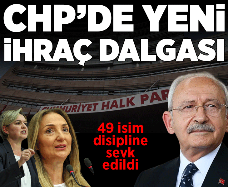 Son dakika... CHP'de yeni arınma dalgası! 49 isim için ihraç talebi Son dakika... CHP'de yeni arınma dalgası! 49 isim için ihraç talebi