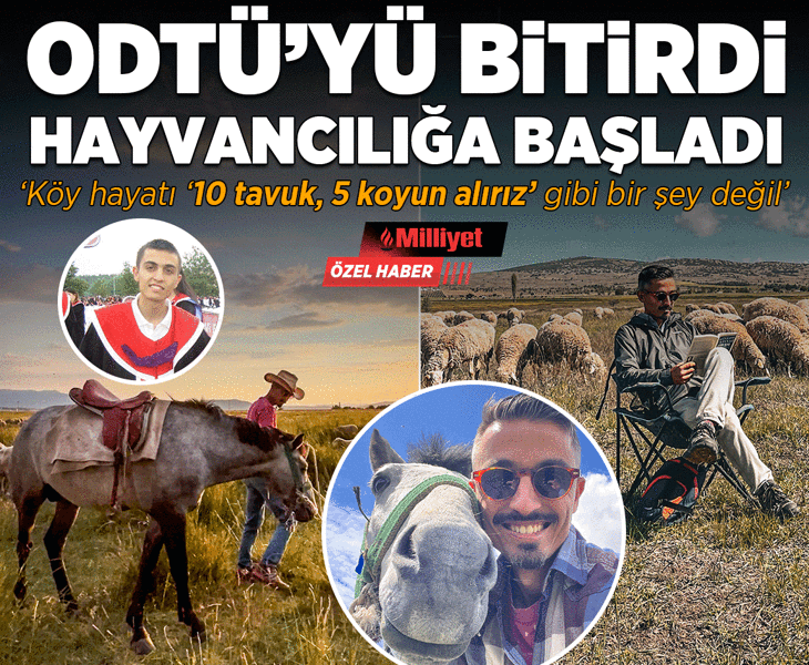 ODTÜ’den mezun olup hayvancılığa başladı! ‘Köy hayatı 10 tavuk 5 koyun alırız gibi bir şey değil’ ODTÜ’den mezun olup hayvancılığa başladı! ‘Köy hayatı 10 tavuk 5 koyun alırız gibi bir şey değil’