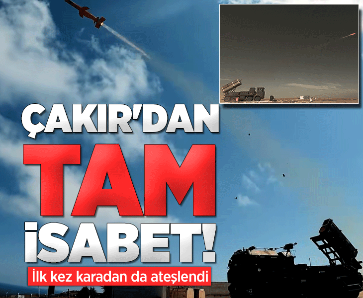 Yeni Nesil Seyir Füzesi ÇAKIR'dan tam isabet: İlk kez karadan ateşlendi Yeni Nesil Seyir Füzesi ÇAKIR'dan tam isabet: İlk kez karadan ateşlendi