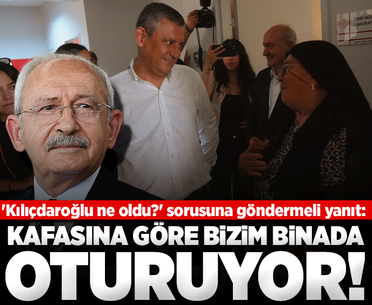 Özgür Özel'den 'Kılıçdaroğlu ne oldu?' sorusuna 'Kafasına göre bizim binada oturuyor' yanıtı Özgür Özel'den 'Kılıçdaroğlu ne oldu?' sorusuna 'Kafasına göre bizim binada oturuyor' yanıtı
