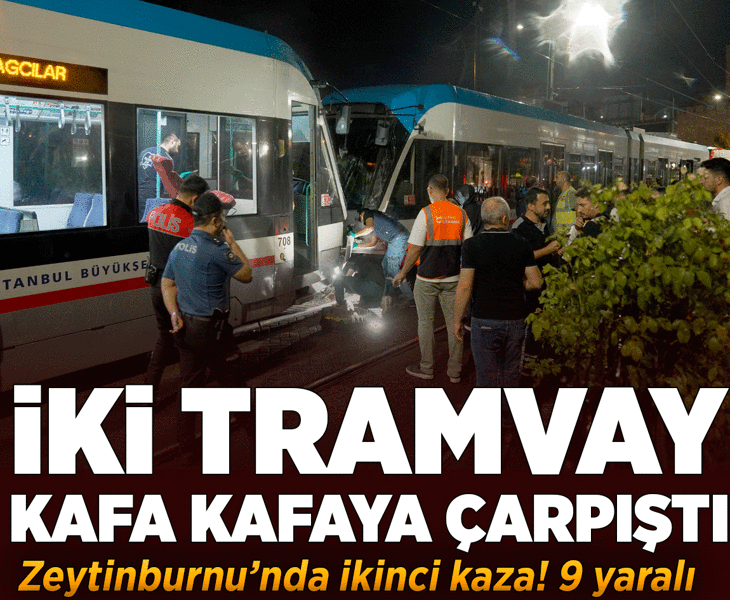 Son dakika: Zeytinburnu'nda iki tramvay kafa kafaya çarpıştı! Yaralılar var Son dakika: Zeytinburnu'nda iki tramvay kafa kafaya çarpıştı! Yaralılar var