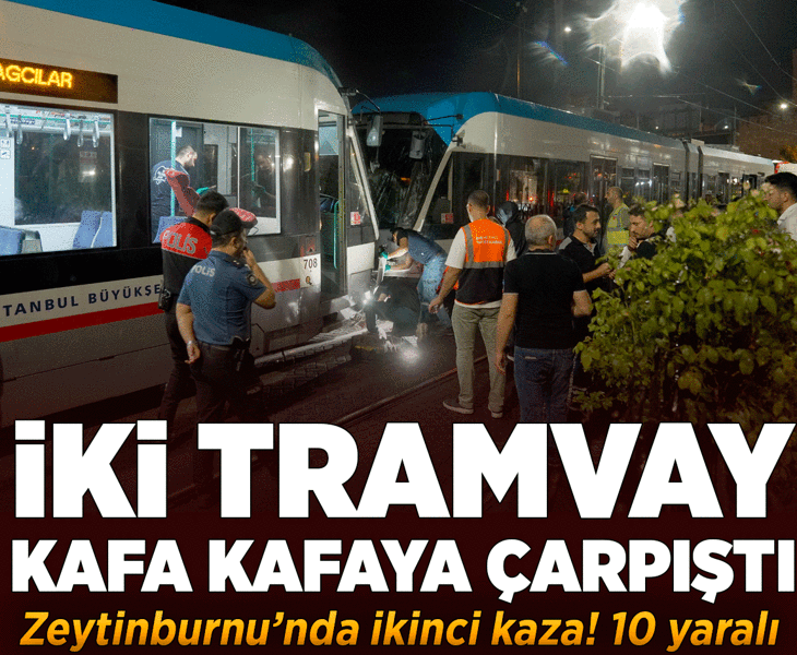 Son dakika: Zeytinburnu'nda iki tramvay kafa kafaya çarpıştı! Yaralılar var Son dakika: Zeytinburnu'nda iki tramvay kafa kafaya çarpıştı! Yaralılar var