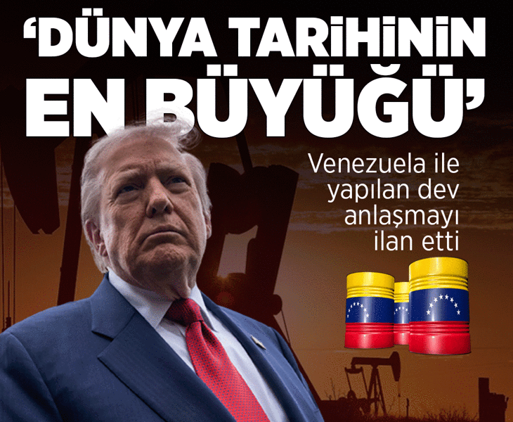 Tam 65 milyar varillik petrol! Trump, dev anlaşmayı ilan etti: Dünya tarihinin en büyüğü Tam 65 milyar varillik petrol! Trump, dev anlaşmayı ilan etti: Dünya tarihinin en büyüğü