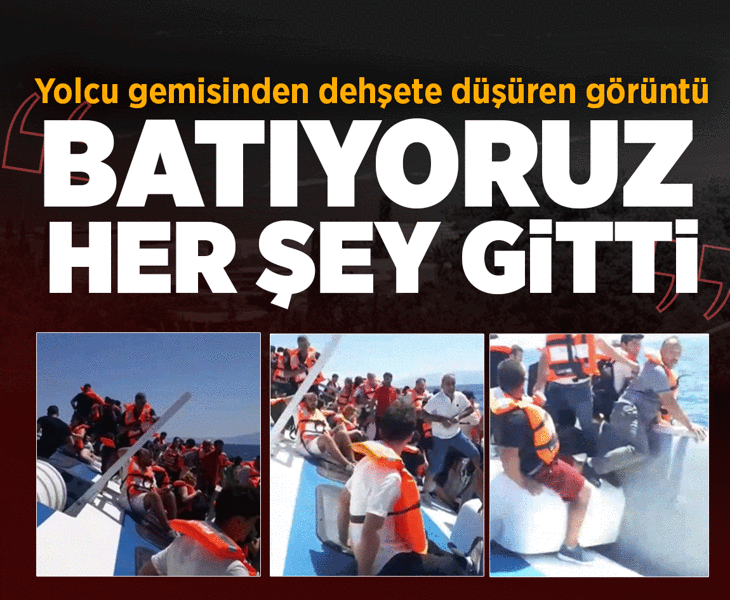 Girne'de dehşet anları! Alabora olan gemiden görüntüler: Batıyoruz, her şey gitti Girne'de dehşet anları! Alabora olan gemiden görüntüler: Batıyoruz, her şey gitti