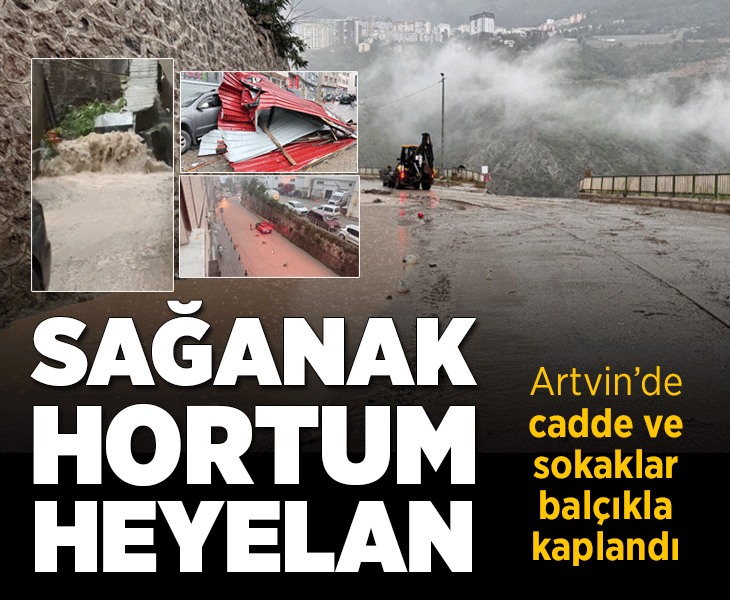 Artvin'de art arda felaketler! Şiddetli Sağanak, hortum, heyelan... Cadde ve sokaklar balçıkla kaplandı Artvin'de art arda felaketler! Şiddetli Sağanak, hortum, heyelan... Cadde ve sokaklar balçıkla kaplandı