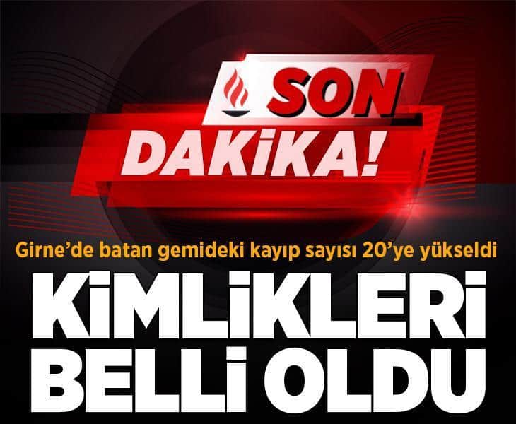 Girne'de batan gemideki 18 kişi için arama kurtarma çalışması Girne'de batan gemideki 18 kişi için arama kurtarma çalışması