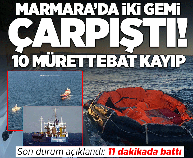 Son dakika... Marmara Denizi'nde iki gemi çarpıştı Son dakika... Marmara Denizi'nde iki gemi çarpıştı
