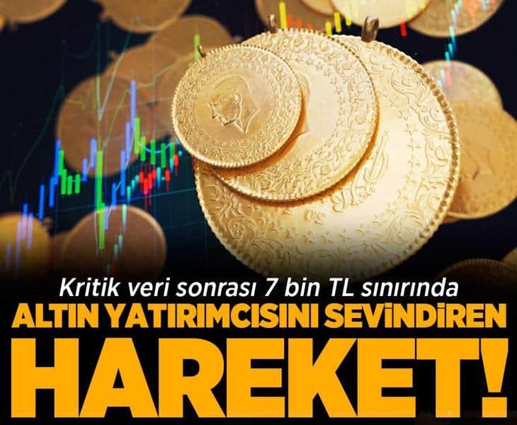 Altında sert yükseliş! Kritik veri sonrası fiyatlar gaza bastı: 7 bin TL'ye yaklaştı Altında sert yükseliş! Kritik veri sonrası fiyatlar gaza bastı: 7 bin TL'ye yaklaştı