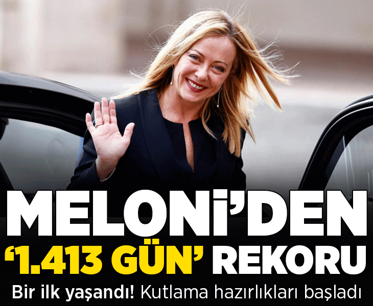 İtalya'da on binlerce kişi kutlamaya hazırlanıyor! 'Meloni'den 1.413 günlük rekor' İtalya'da on binlerce kişi kutlamaya hazırlanıyor! 'Meloni'den 1.413 günlük rekor'