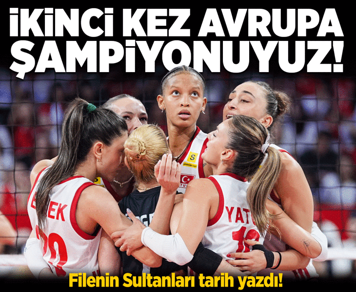 Türkiye 2026 Avrupa Voleybol Şampiyonu! Filenin Sultanları tarih yazdı Türkiye 2026 Avrupa Voleybol Şampiyonu! Filenin Sultanları tarih yazdı