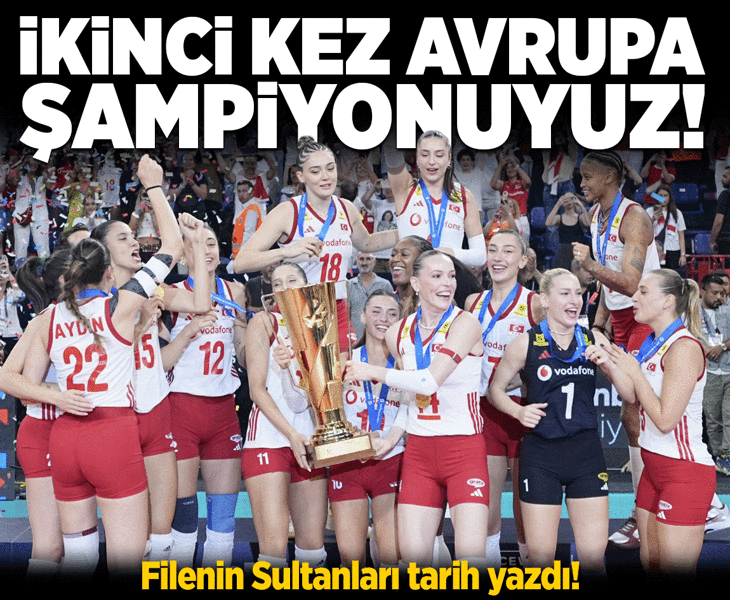 Türkiye 2026 Avrupa Voleybol Şampiyonu! Filenin Sultanları tarih yazdı Türkiye 2026 Avrupa Voleybol Şampiyonu! Filenin Sultanları tarih yazdı