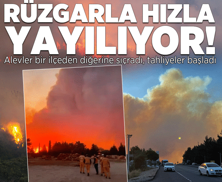 Alevler rüzgarla yayıldı! 2 kentte orman yangını alarmı Alevler rüzgarla yayıldı! 2 kentte orman yangını alarmı
