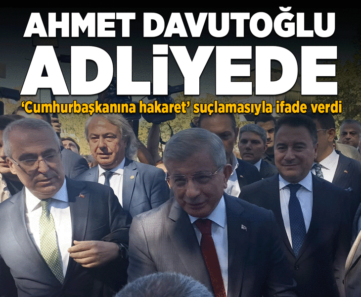 Son dakika... Ahmet Davutoğlu ifade vermek üzere adliyede Son dakika... Ahmet Davutoğlu ifade vermek üzere adliyede