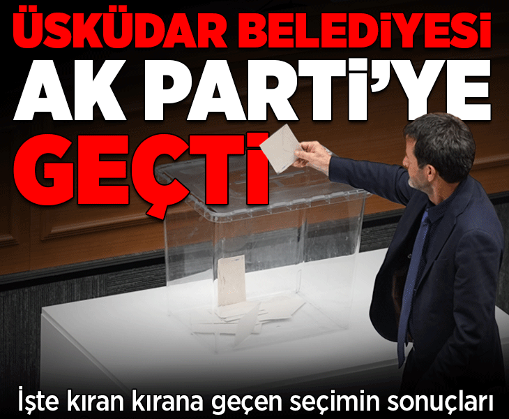Son dakika... Üsküdar Belediyesi Başkan Vekili seçimi başladı Son dakika... Üsküdar Belediyesi Başkan Vekili seçimi başladı