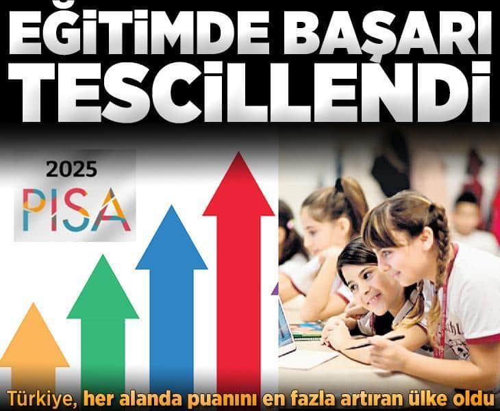 PISA'da tarihi sıçrama: Türkiye her alanda ‘en fazla yükselen ülke’ PISA'da tarihi sıçrama: Türkiye her alanda ‘en fazla yükselen ülke’