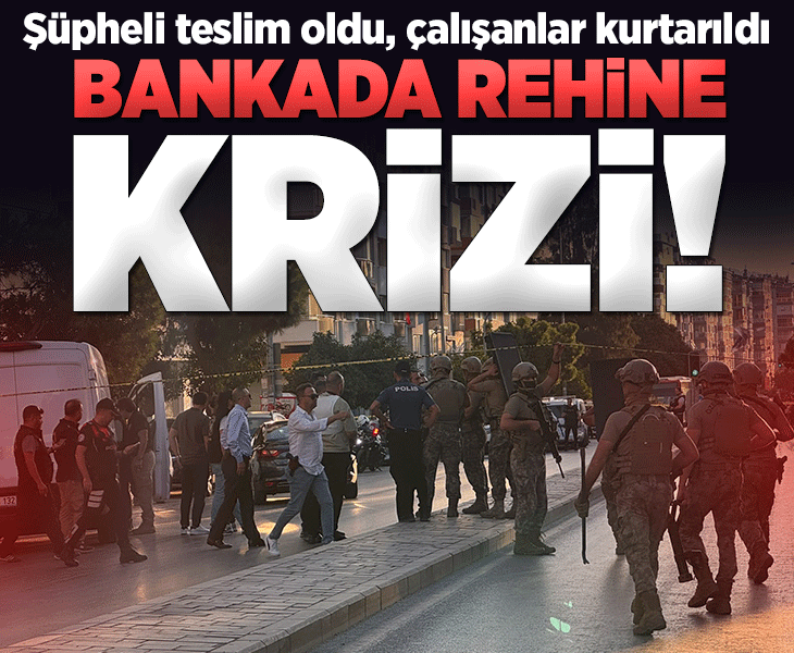 İzmir'de bankada rehin alma iddiası! Bölgeye ekipler sevk edildi İzmir'de bankada rehin alma iddiası! Bölgeye ekipler sevk edildi
