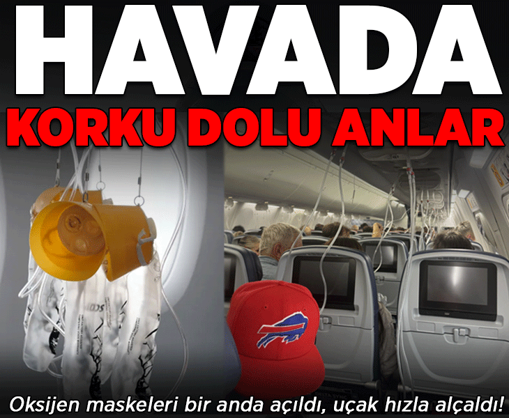 Havada korku dolu anlar! Oksijen maskeleri bir anda açıldı, uçak hızla alçaldı: 'Gerçek mi yoksa rüya mı?' Havada korku dolu anlar! Oksijen maskeleri bir anda açıldı, uçak hızla alçaldı: 'Gerçek mi yoksa rüya mı?'
