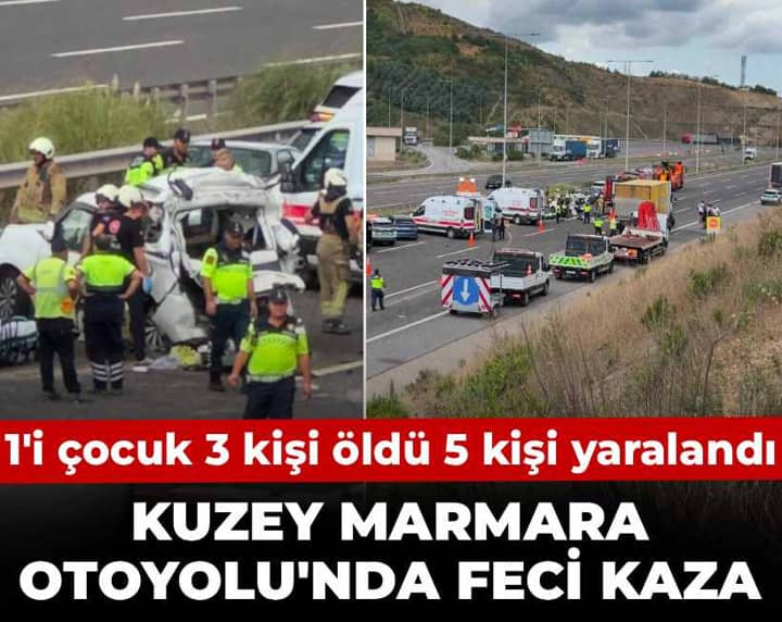 Son Dakika | Kuzey Marmara Otoyolu'nda feci kaza! Ölü ve yaralılar var Son Dakika | Kuzey Marmara Otoyolu'nda feci kaza! Ölü ve yaralılar var
