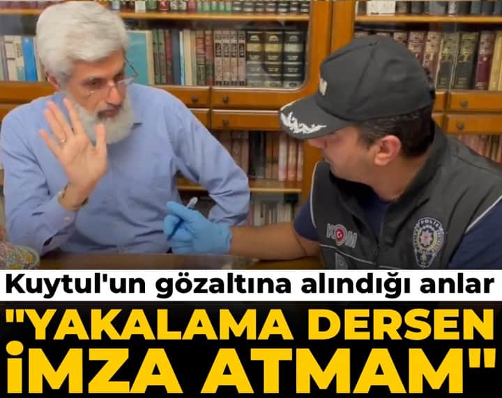 Alparlan Kuytul'un gözaltına alınma anları: Yakalama dersen imza atmam... Alparlan Kuytul'un gözaltına alınma anları: Yakalama dersen imza atmam...